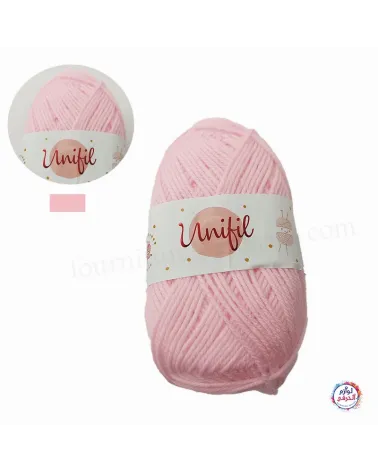 Pelote Laine Couleur Rose Bébé Marque UNIFIL