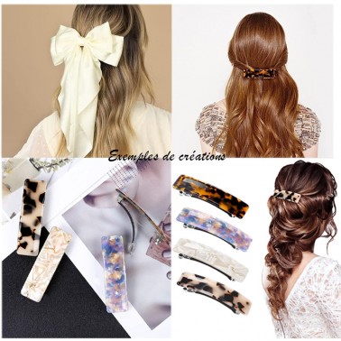 100 pcs Support Barrettes Cheveux 8cm