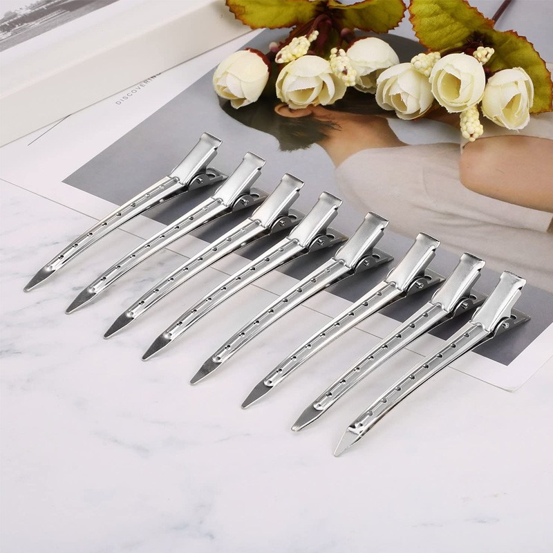 10 pcs pinces à cheveux en forme de bec de canard 8,5 cm