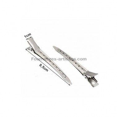 10 pcs pinces à cheveux en forme de bec de canard 8,5 cm