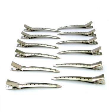 10 pcs pinces à cheveux en forme de bec de canard 8,5 cm