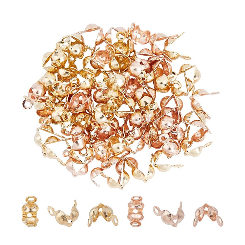 Embouts de Perles en Acier Inoxydable Doré – Lot de 20 pcs - Bijoux DIY💎✨