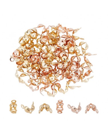 Embouts de Perles en Acier Inoxydable Doré – Lot de 20 pcs - Bijoux DIY💎✨