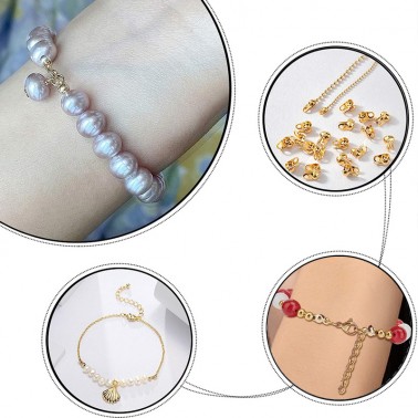 Embouts de Perles en Acier Inoxydable Doré – Lot de 20 pcs - Bijoux DIY💎✨