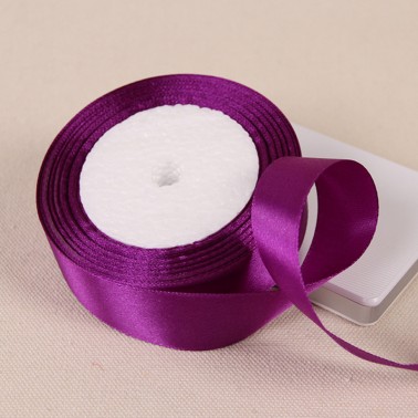 Bobine 25 yards ruban satin 2,5cm