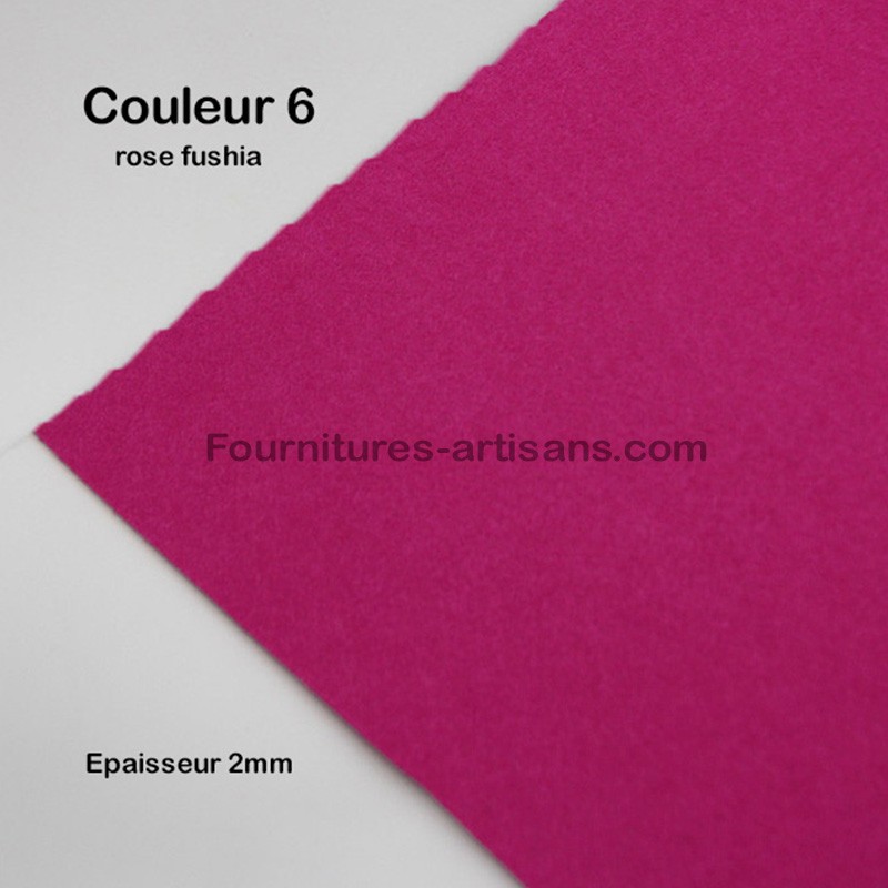 Tissus feutrine 50cm/50cm non tissé épaisseur  rigide 2mm