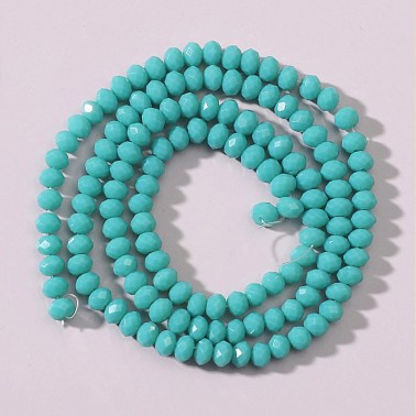 40 Cm Brin Perles Rondes 8mm En Cristal À Facettes