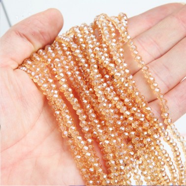 40 Cm Brin Perles Rondes 8mm En Cristal À Facettes