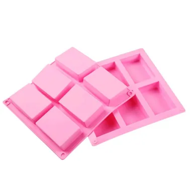 Moule silicone savon 6 cavités rectangulaires