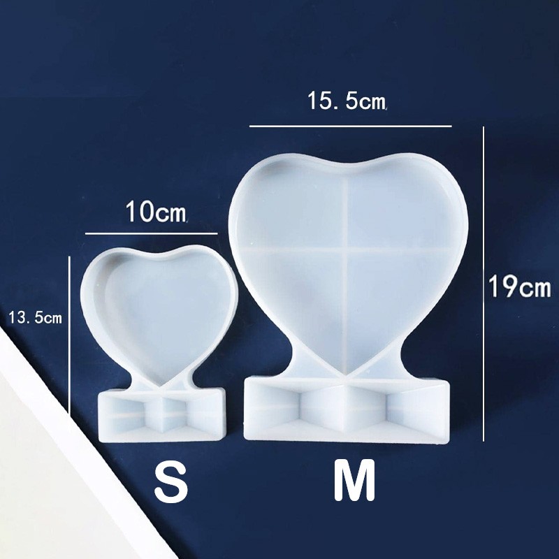 Moule silicone cadre photo forme coeur