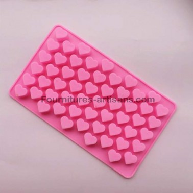 Moule silicone 55 cavités forme cœur coeur