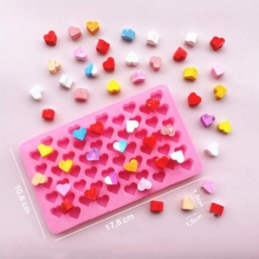 Moule silicone 55 cavités forme cœur coeur
