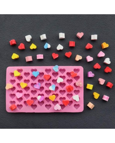 Moule silicone 55 cavités forme cœur coeur