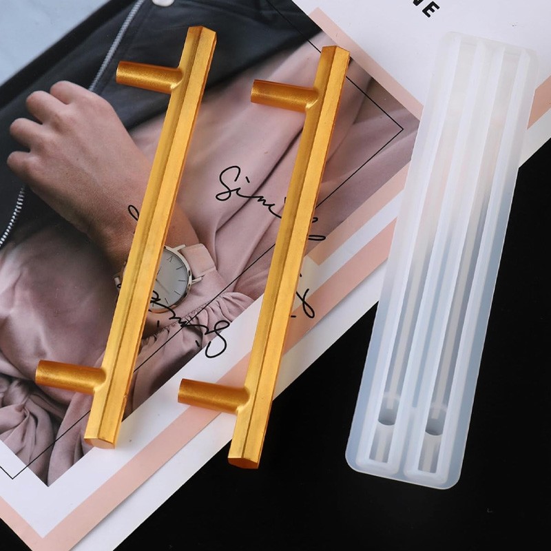 Moule silicone poignée résine époxy 15,6x3,5cmx3cm