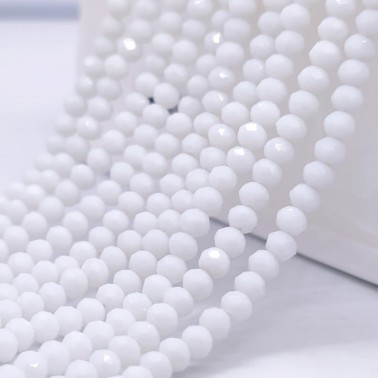 40 Cm Brin Perles Rondes 8mm En Cristal À Facettes