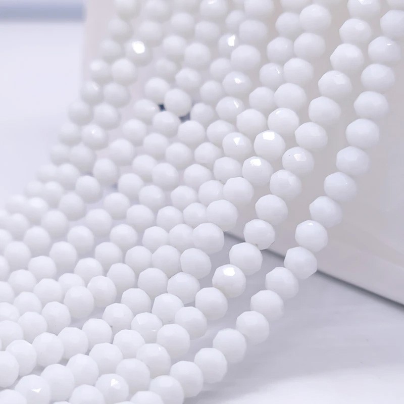 40 Cm Brin Perles Rondes 8mm En Cristal À Facettes