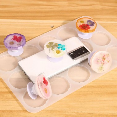 Moule silicone 15 rondelles irrégulieres cercles Ø5cm