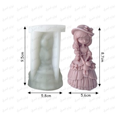 Moule silicone figurine fille lapin