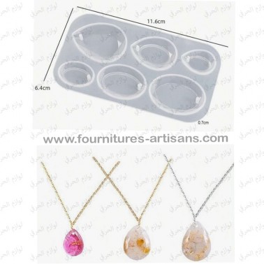 Moule Pendentif Goutte d'Eau – DIY Résine Bijoux & Accessoires