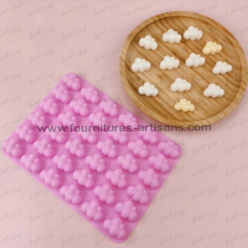 Moule Silicone Nuages 3D – 36 Cavités pour DIY