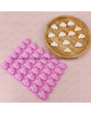 Moule Silicone Nuages 3D – 36 Cavités pour DIY