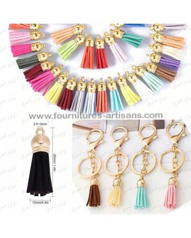 Lot 10pcs Pompon avec Cloches Dorées – Accessoires Bijoux DIY