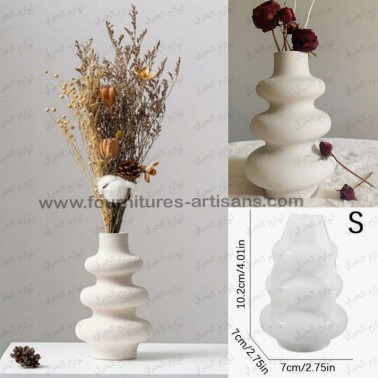 VS Moule Mini Vase 3 Cercle Style Nordique – DIY Résine & Plâtre