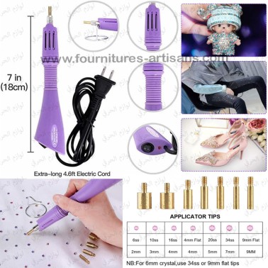 Hotfix Applicateur Pro – Kit 7 en 1 pour Strass Thermocollants