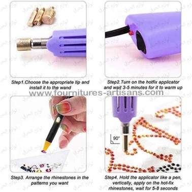Hotfix Applicateur Pro – Kit 7 en 1 pour Strass Thermocollants