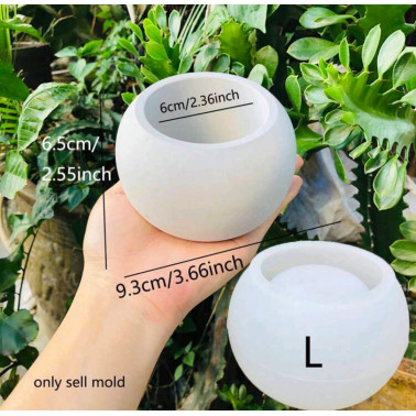 1 pièce moule silicone pot rond taille L