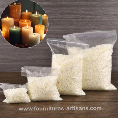 Cire de Soja Granulé 100% Naturelle – 100g / 200g / 500g / 1kg / 5kg