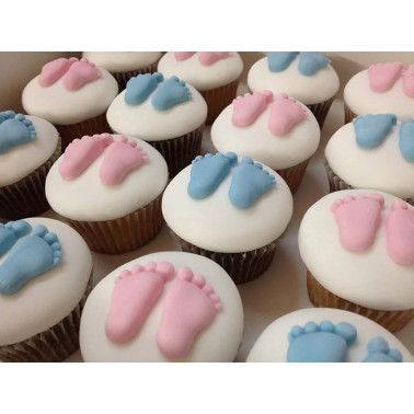 Moule en silicone en forme d'empreinte de pied de bébé
