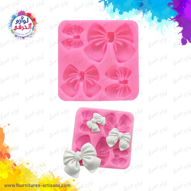 Moule silicone forme nœud 🎀 6,5cm