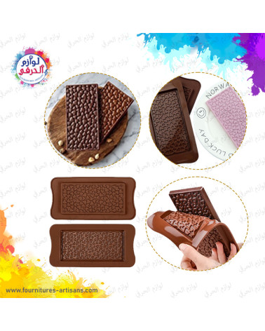 Moule rectangulaire silicone Motif petit cœurs ❤️​ 22cmx10.4cm