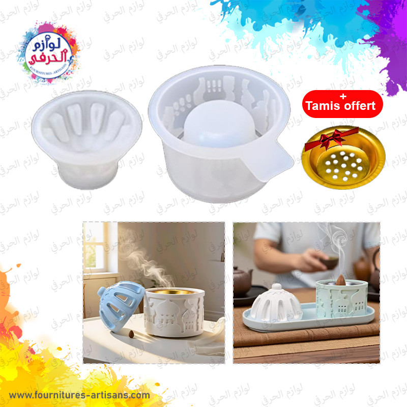 Moule silicone brûleurs d'encens ​🔥​ 7.5cmx6cm/ 8.2cmx4.5cm
