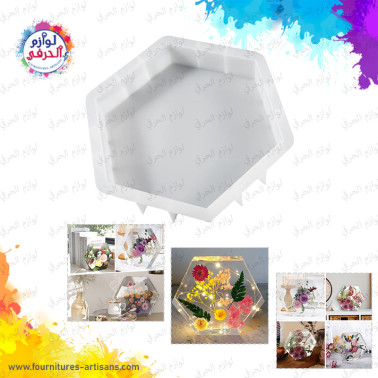 Moule silicone hexagonal  18.2cmx16.5cm