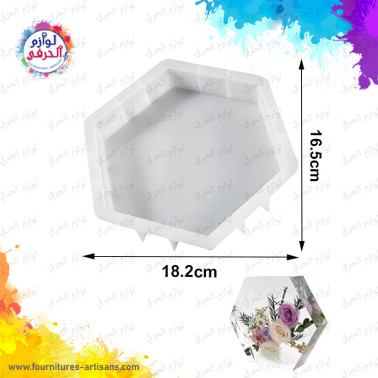 Moule silicone hexagonal  18.2cmx16.5cm