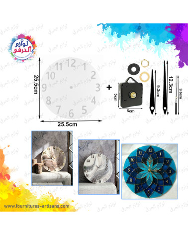 Moule silicone horloge chiffres normal ​🕰️ 25.5cmx25.5cm