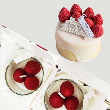 TS Moule Fraise 4 Cavités, 5cm/4.5cm/2cm