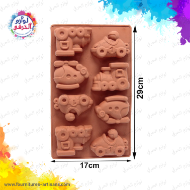Moule silicone véhicules 🚗 17cmx29cm