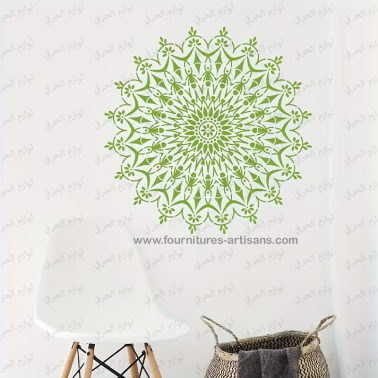 Lot 6 pochoirs arabesques motif antique Mandala