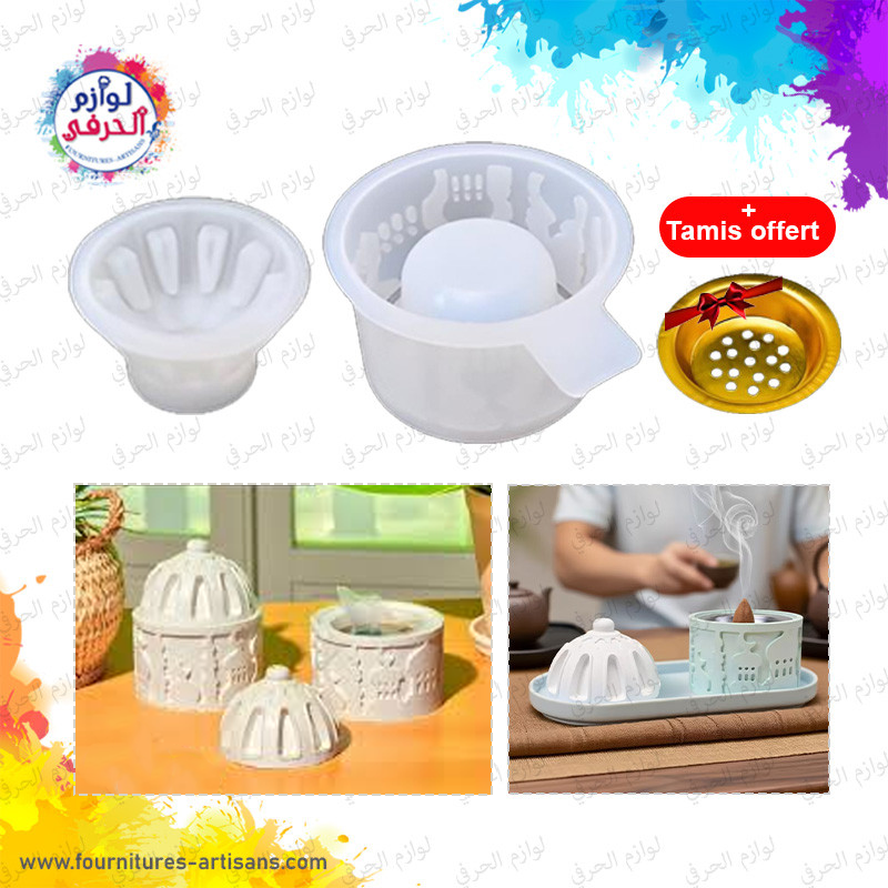 Moule silicone brûleurs d'encens ​🔥​ 7.5cmx6cm/ 8.2cmx4.5cm