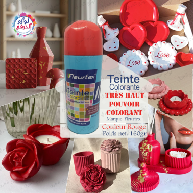 Fleurtex_Teinte Colorante concentré à l'eau couleur Rouge_160g