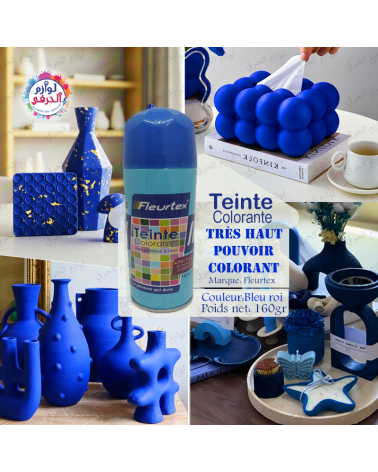 Fleurtex_Teinte Colorante concentré à l'eau couleur Bleu roi_160g