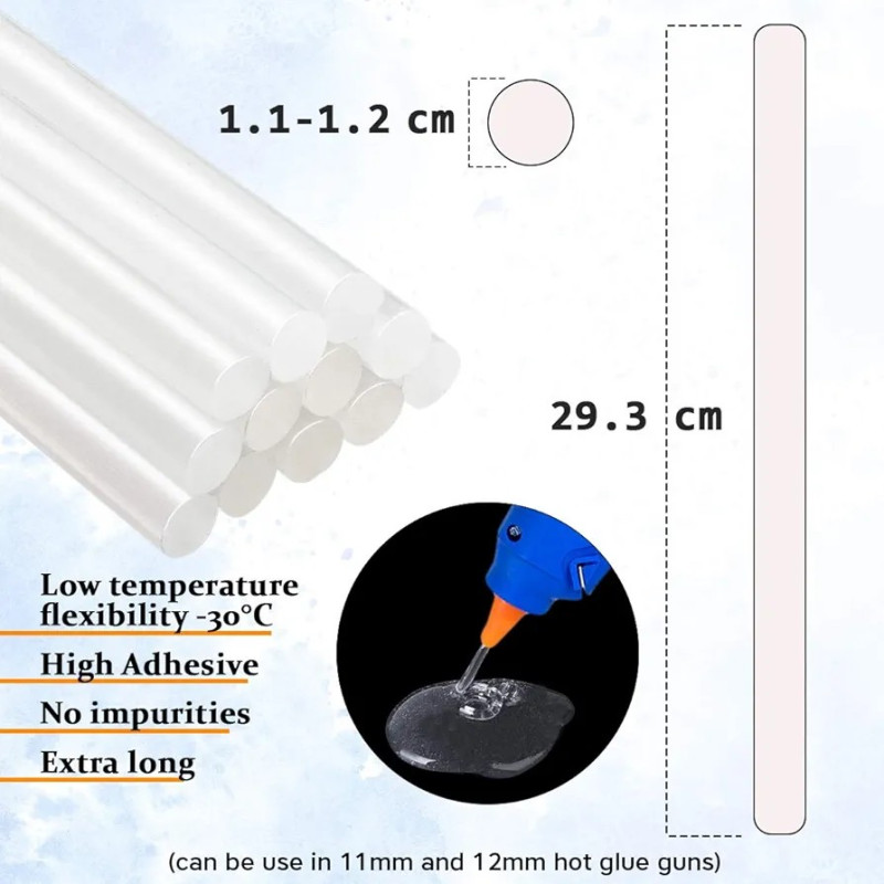 Charge pistolet achau-colle achau cristal GM transparente 1 pieces