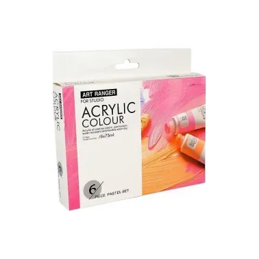 Art rangers acrylique colour  6 pièces couleurs pastels set 75ml