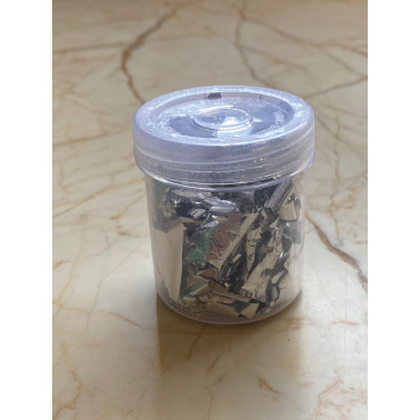 Perle acrylique argent brillant.10mm.500gr