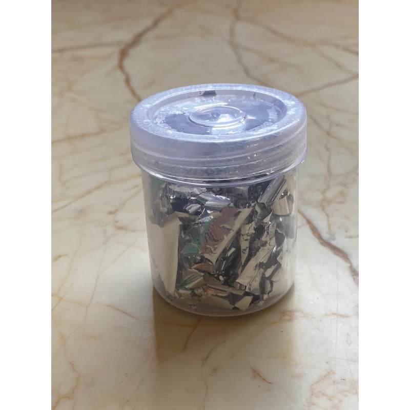 Perle acrylique argent brillant.10mm.500gr