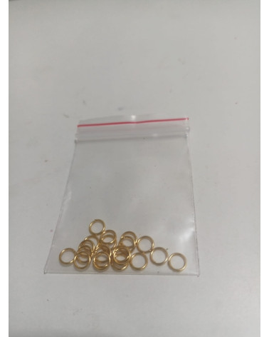 10gr Anneaux De Jonction Doré  0,4cm