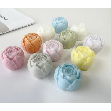 Moule en Silicone Rose avec Bourgeon fermé – Bougie, Savon, Gâteau & DIY (Ø 4.5 cm · H 3.3 cm) 🌹✨